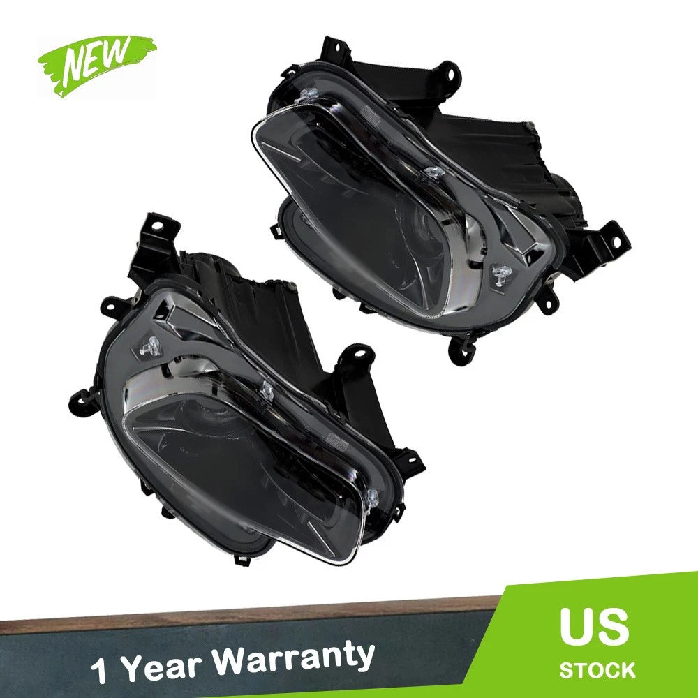 2X Headlight Assembly Set for Jeep Cherokee (2014–2018) Clear Lens HID