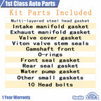 Cylinder Head Gasket Set with 10 Bolts for Pontiac Toyota 1.8L