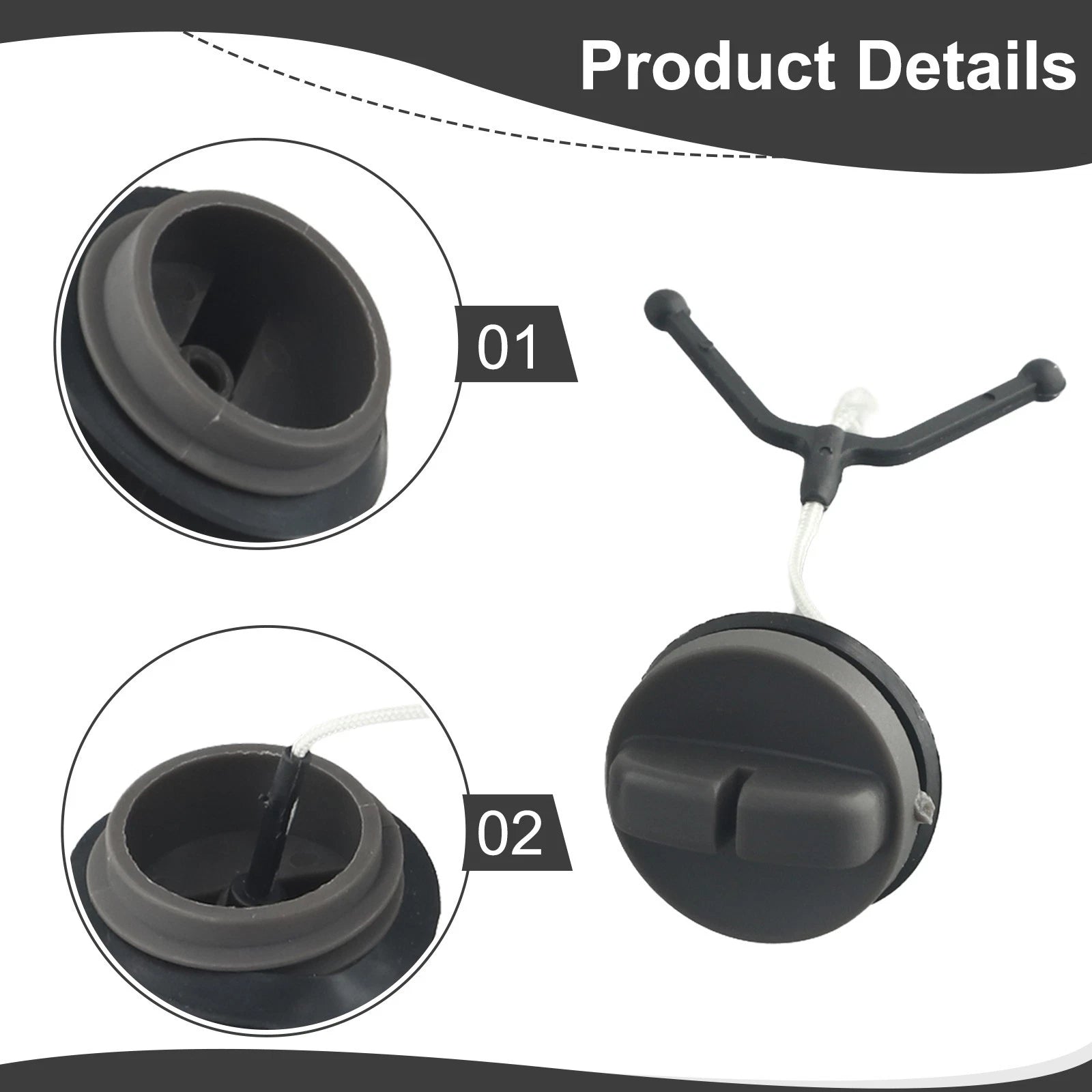 Fuel & Oil Cap Cover Kit for 61 66 266 268 272 Chainsaw (Part 501626602)