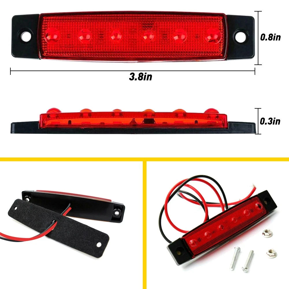 Red LED Rock Lights for Jeep (Offroad Truck UTV ATV)