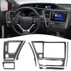 10 x Carbon Fiber Decal Set for Honda Civic 9th (2006–2011)