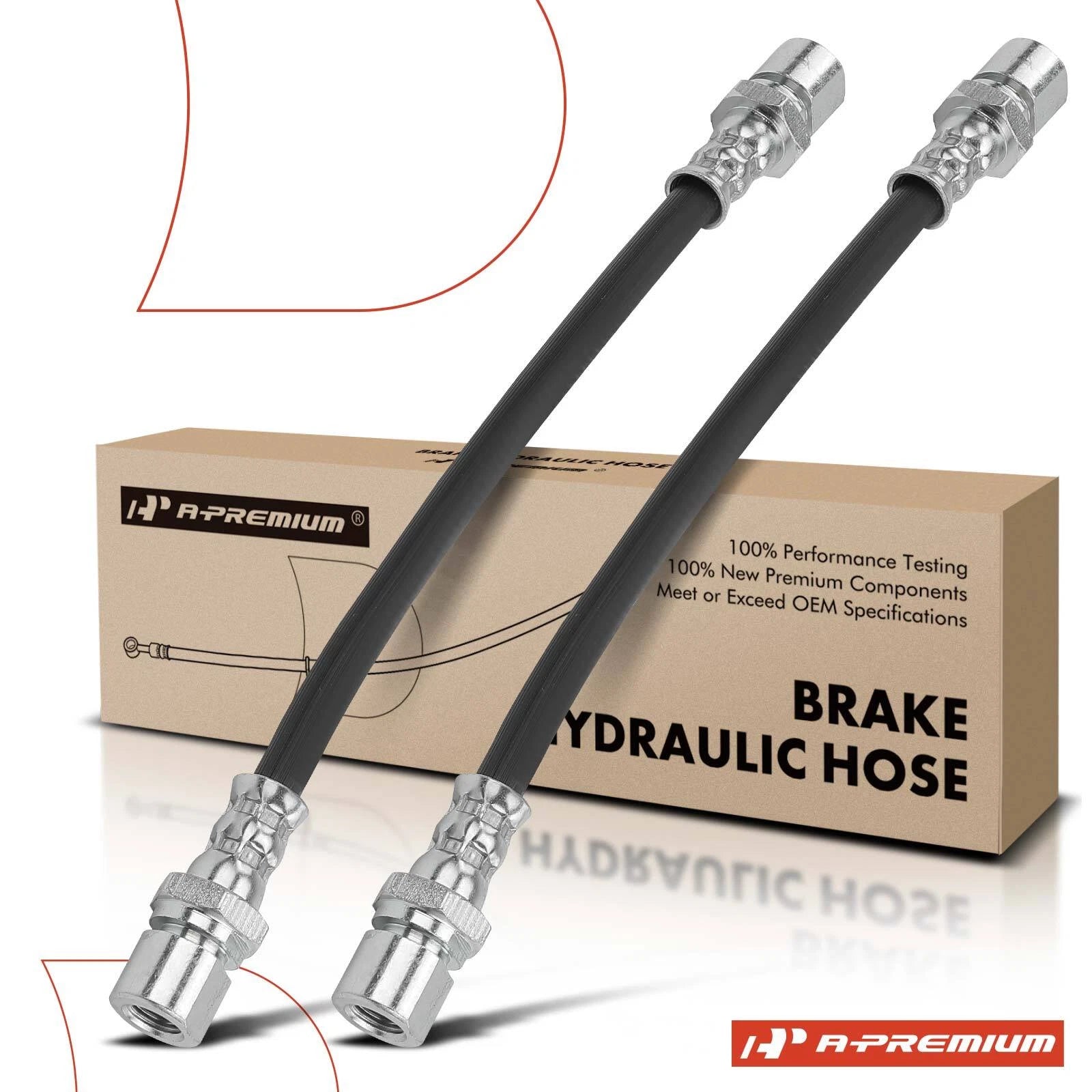2X Rear Brake Hydraulic Hose for Chevy Cadillac Pontiac Saab 9-5 (1999–2006)