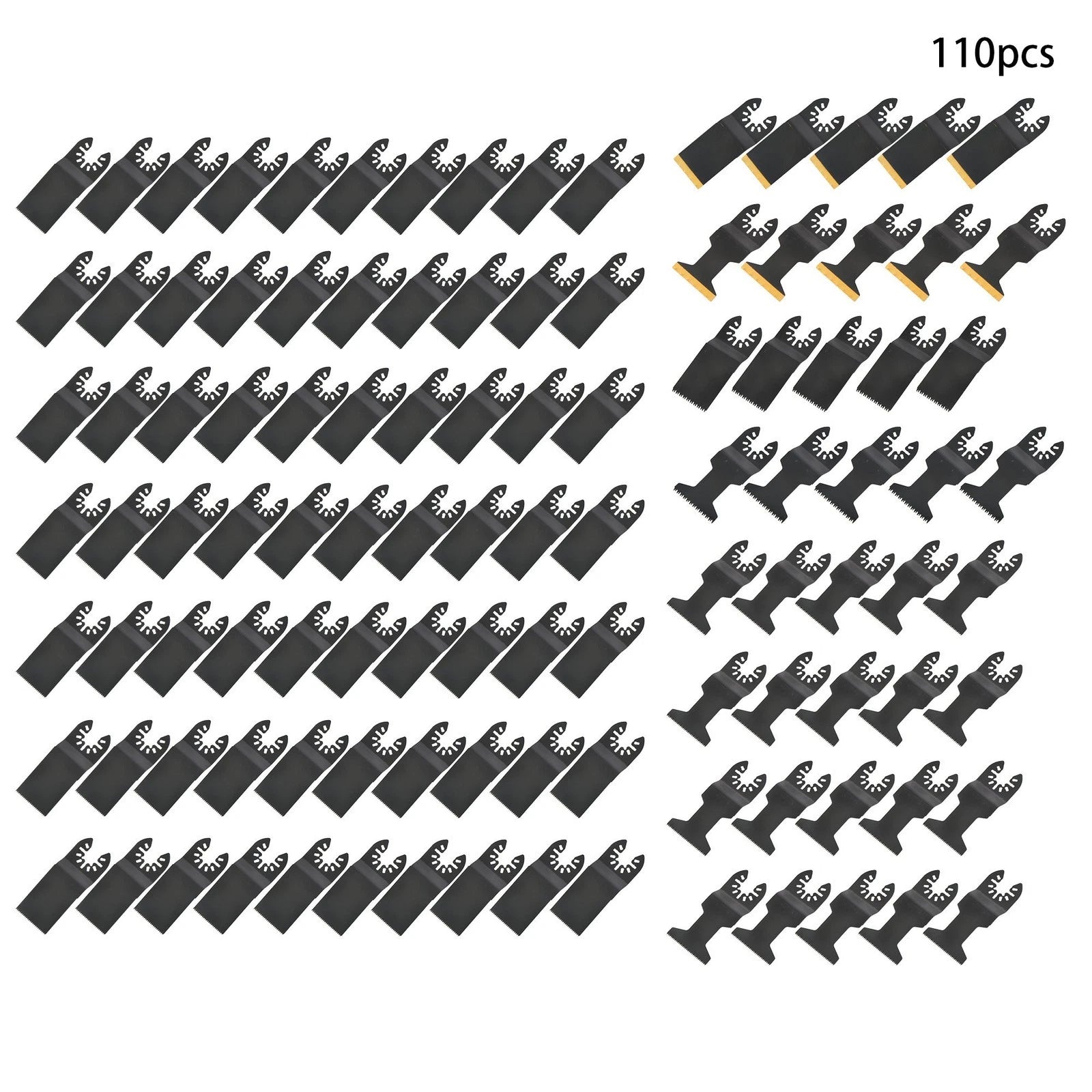 110-Piece Quick Release Oscillating Saw Blades Multi Tool Blades