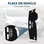 Dashboard Cover Mat for Volkswagen Golf 8 (2021–2024) Sun Protector Black