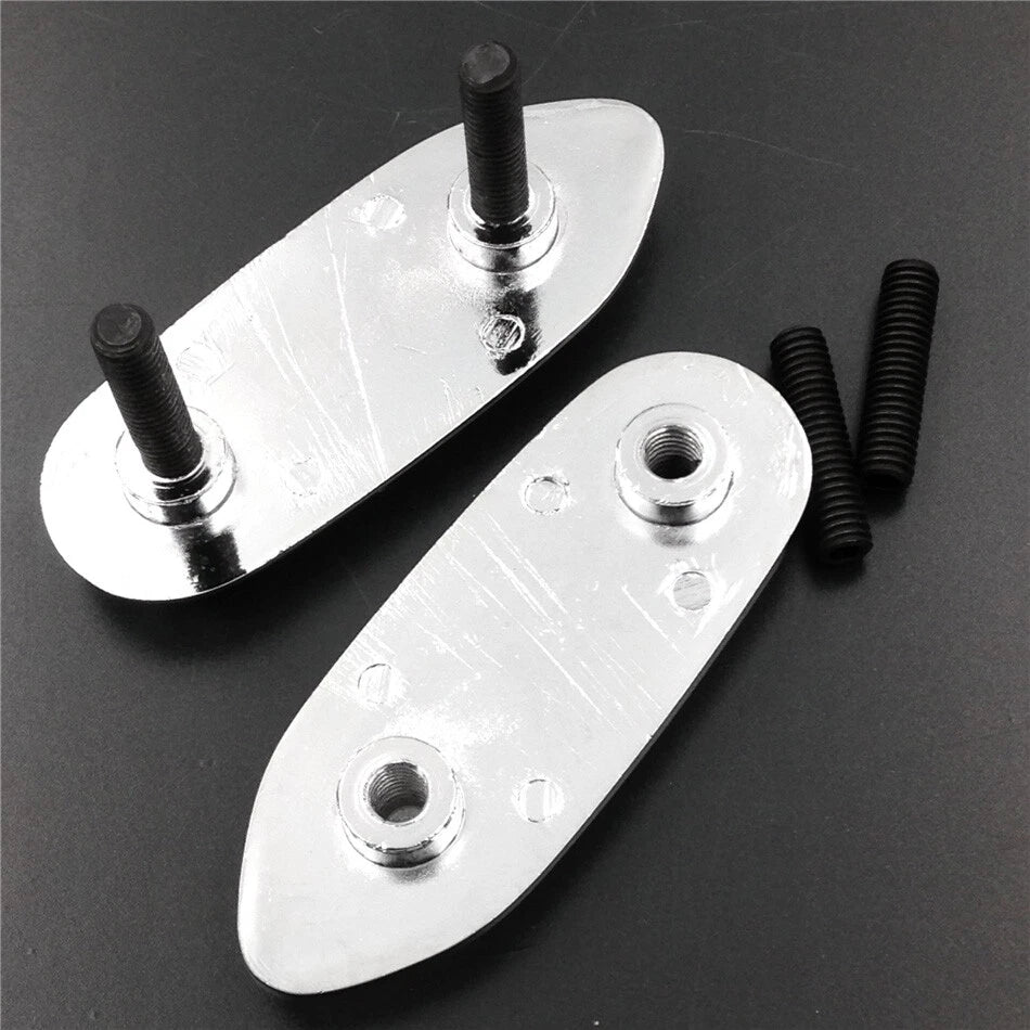 Mirror Block Off Base Plates for Suzuki GSX-R 600 750 1000 (2006–2008) Chrome