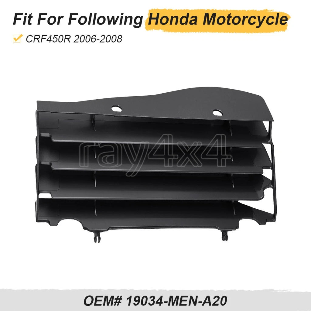 Left Radiator Grill Louver Black for Honda CRF450R (2006–2008) 19034-MEN-A20