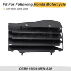 Left Radiator Grill Louver Black for Honda CRF450R (2006–2008) 19034-MEN-A20