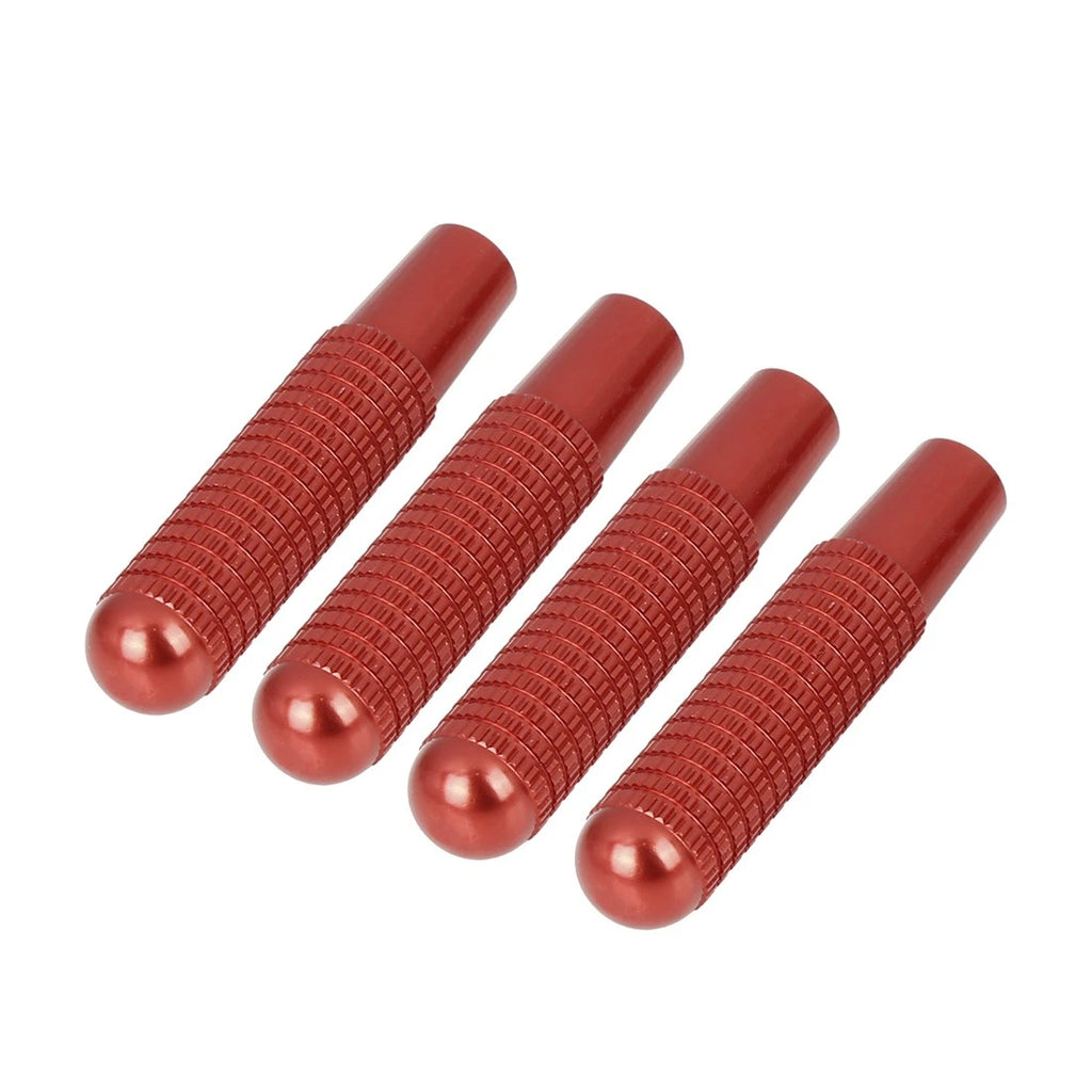 Set of 4 Aluminum Alloy Door Lock Knob Pins Red for Mercedes-Benz 