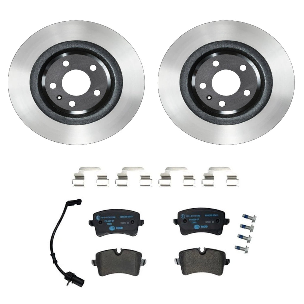 Wagner Rear Rotors & Hella Low-Met Disc Brake Pads Kit for Audi A6 (2012–2018)
