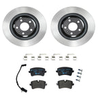 Wagner Rear Rotors & Hella Low-Met Disc Brake Pads Kit for Audi A6 (2012–2018)