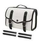 Side Saddlebag Tail Bag for Motorbike (Color Matching, White)