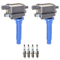 2X Ignition Coil & 4X Platinum Spark Plugs for Kia Sephia Spectra (1998–2004)