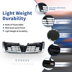Glossy Black Grille with Chrome Trim for Subaru Forester (2019–2021)