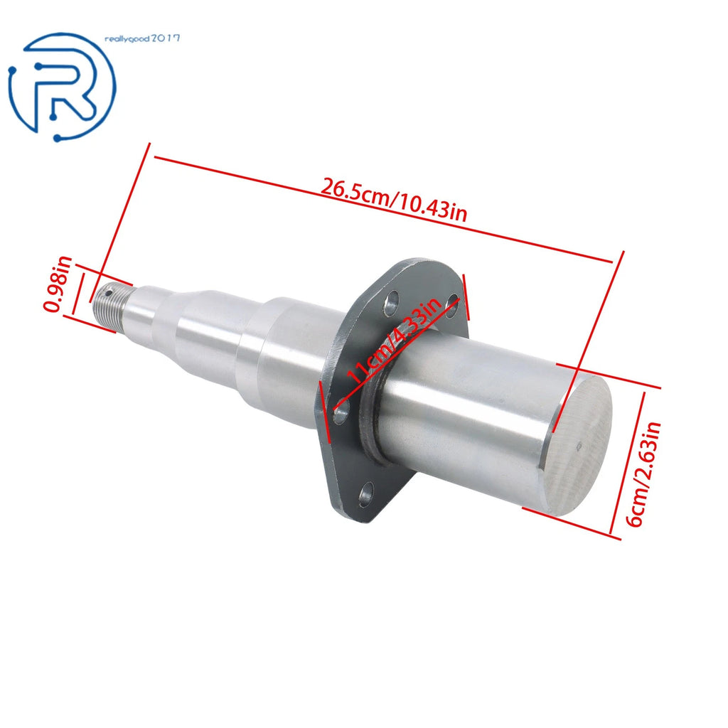 Round Spindle with Brake for Trailer Axle (7000 lbs)