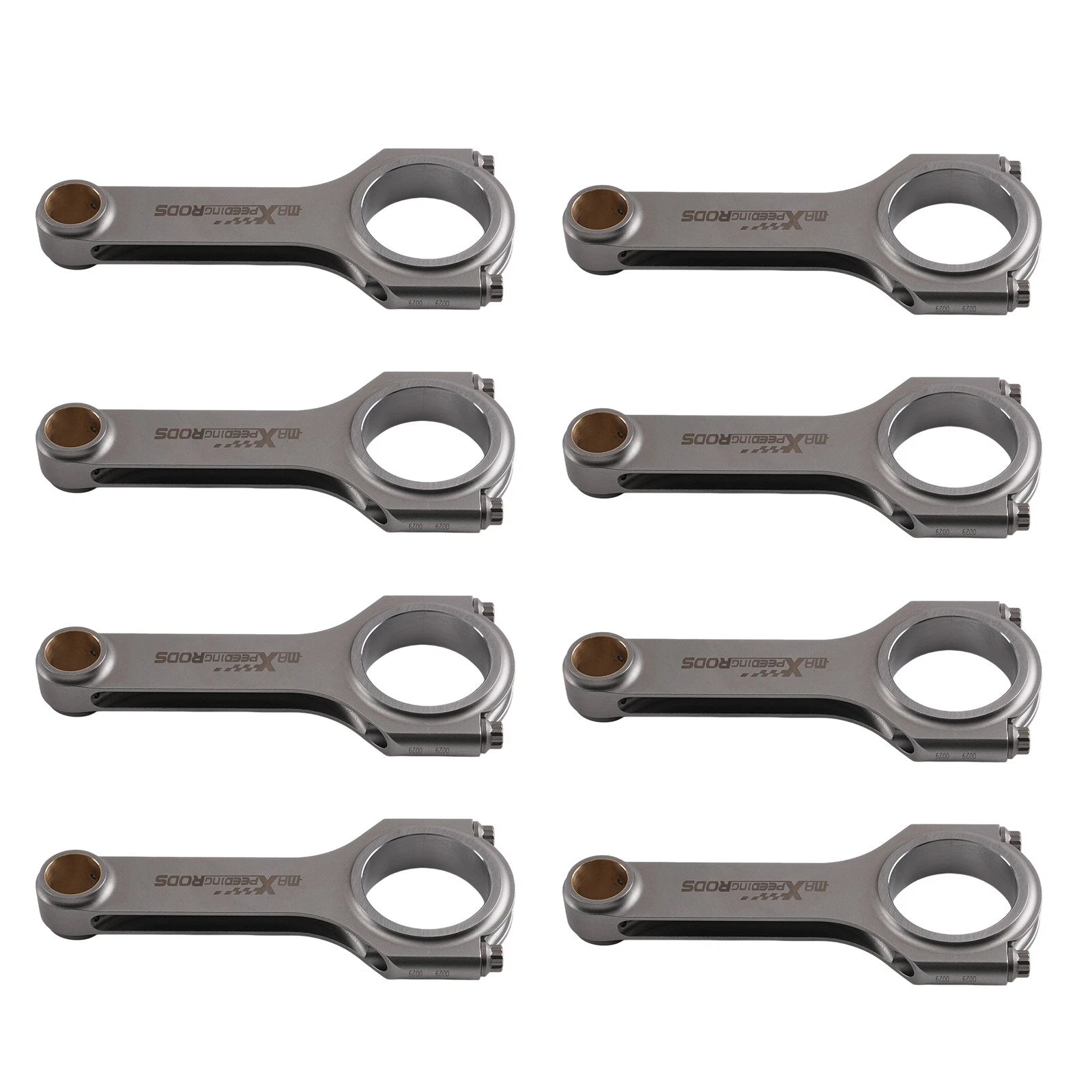 Set of 8 Connecting Rods for Chevy Corvair (1960–1963) 2.3L 2.4L