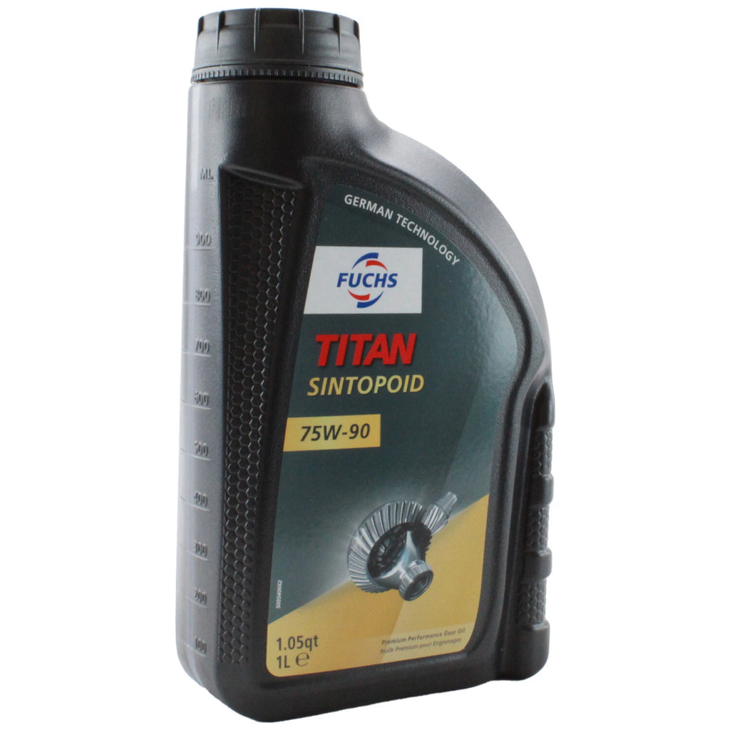 2X Fuchs TITAN SINTOPOID SAE 75W-90 Differential Gear Oil 1L for