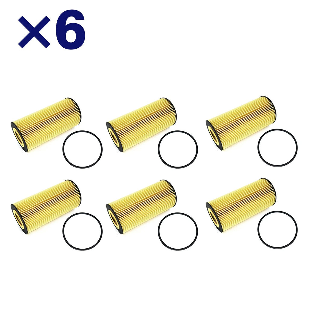 6PCS Oil Filter for Ford E-350 Super Duty (2008–2010) Powerstroke 6.0L/6.4L Diesel