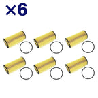 6PCS Oil Filter for Ford E-350 Super Duty (2008–2010) Powerstroke 6.0L/6.4L Diesel