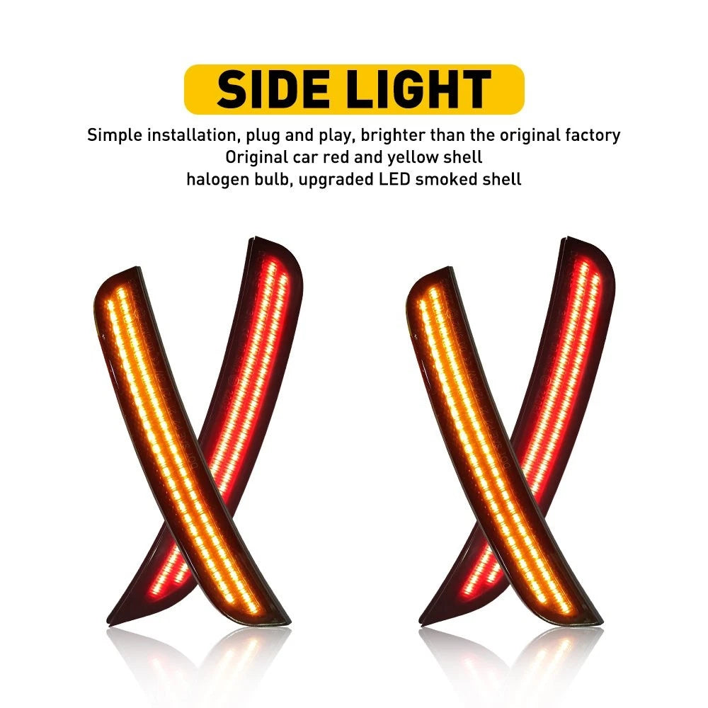 Set of 4 Smoked LED Side Marker Lights for Chrysler 300 (2015–2021)