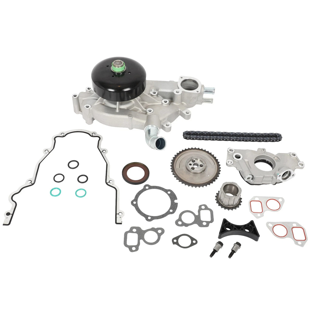 Timing Chain Kit with Cover Gasket & Oil Pump for Cadillac GMC Chevrolet (2003–2006)