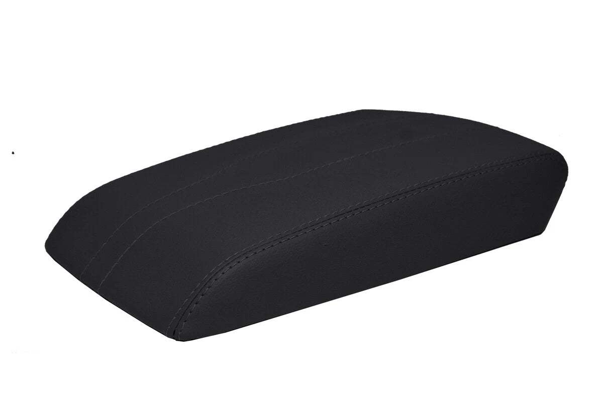 Console Lid Armrest Cover for Chevrolet Traverse (2018–2020) Black PVC Leather