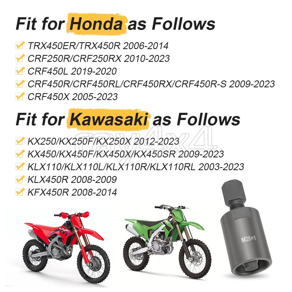 M28x1 Flywheel Puller Kit for Honda CRF450X CRF450R CRF450RL CRF450RX CRF450R-S (2005–2023)