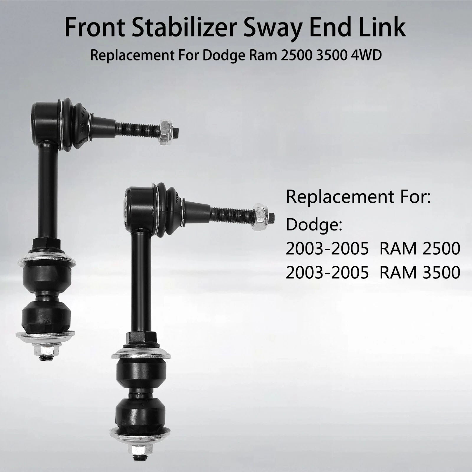 Front Stabilizer Sway Bar End Links for Dodge Ram 2500 3500 (2003-2005)