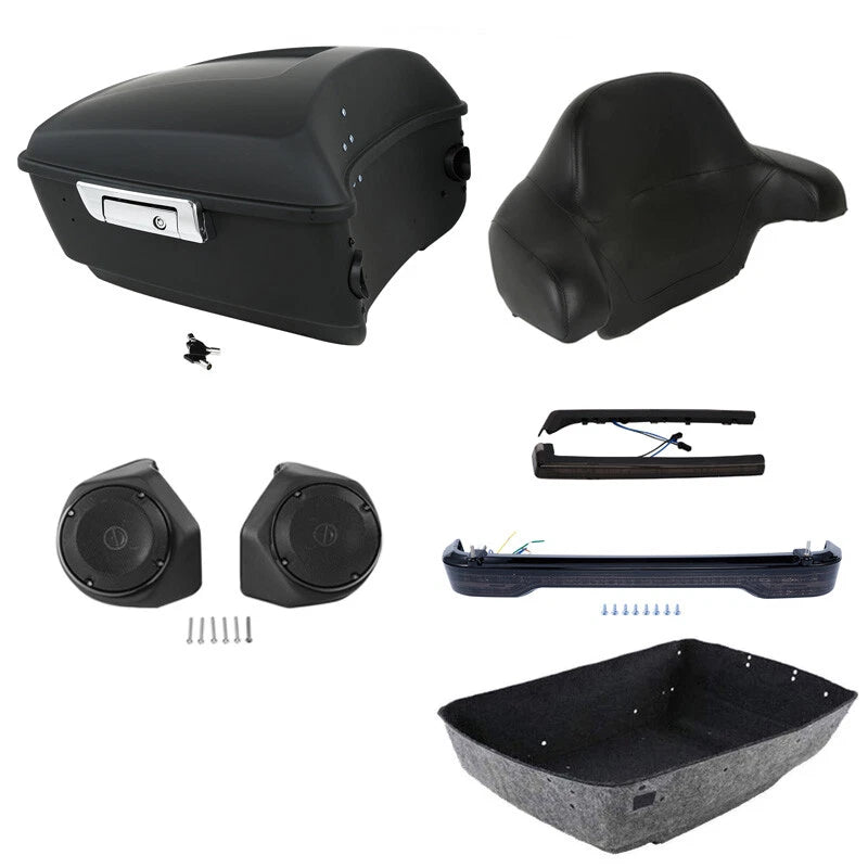 LED Trunk Pad Speakers for Harley Touring Road Glide (2014–2026)