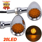 2X Turn Signal Lights for Harley Kawasaki Vulcan VN 1500 1600 1700 2000 800 900
