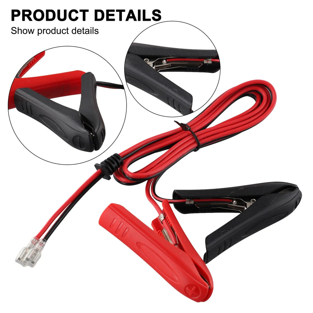 1.8m 18AWG Crimp Lock Terminal Extension Cable for Car Battery Clips (12V)