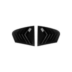 Gloss Black Rear Side Window Quarter Louver Cover for BMW 5-Series Sedan (2018–2023)