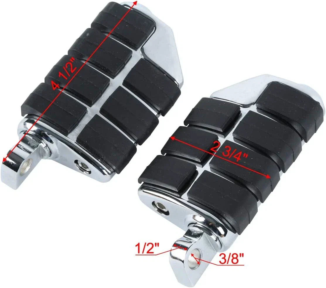 Rear Passenger Foot Pegs for Harley Touring Dyna (2006-2023)