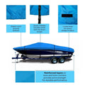 Boat cover for Tracker Marine Nitro 185 Sport (Trailerable)