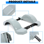 2 Single Axle Trailer Fenders for 13" Wheels Tires (Boat)