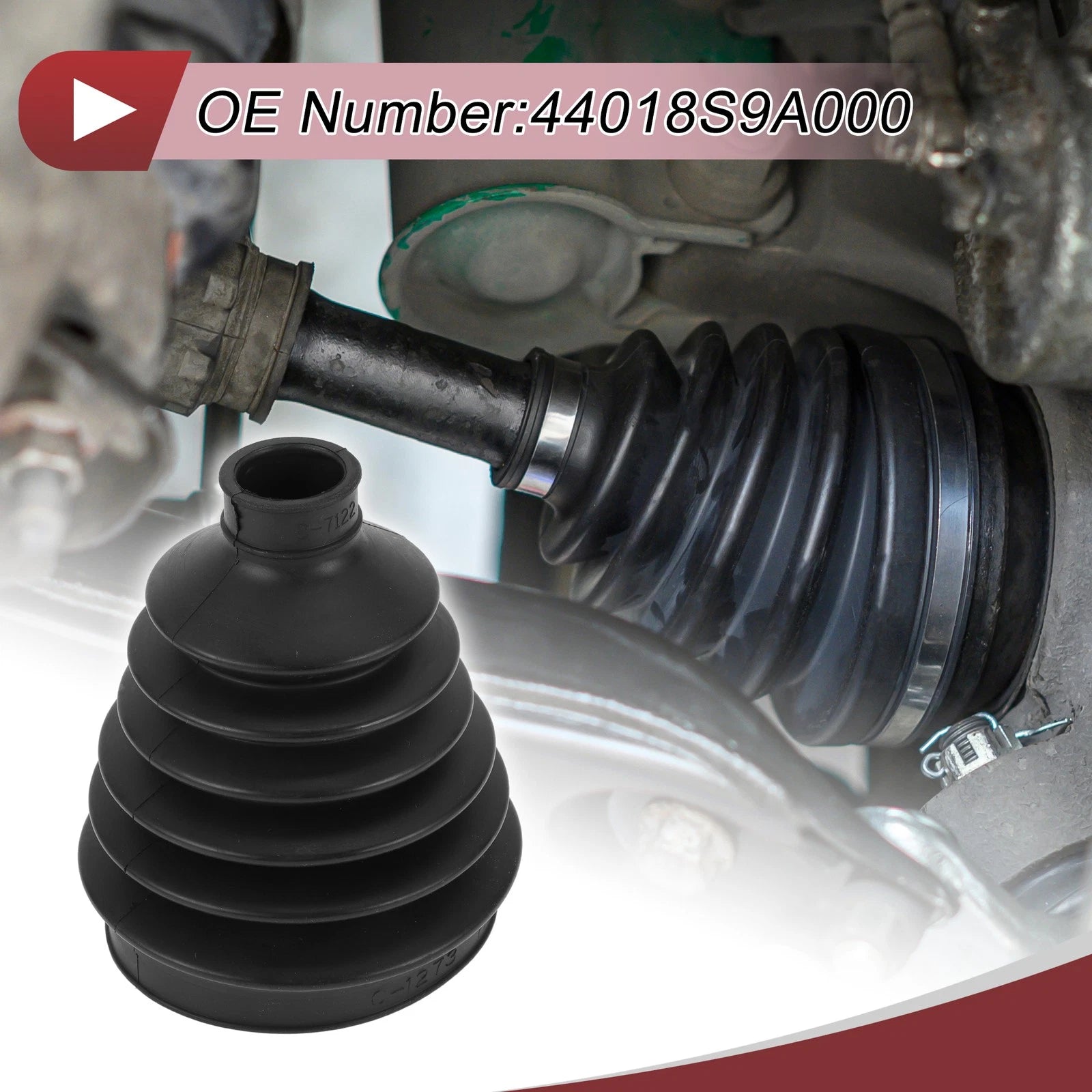 Outer CV Joint Boot Kit with Clamps for Honda CR-V (1999–2006) No.44018S9A000