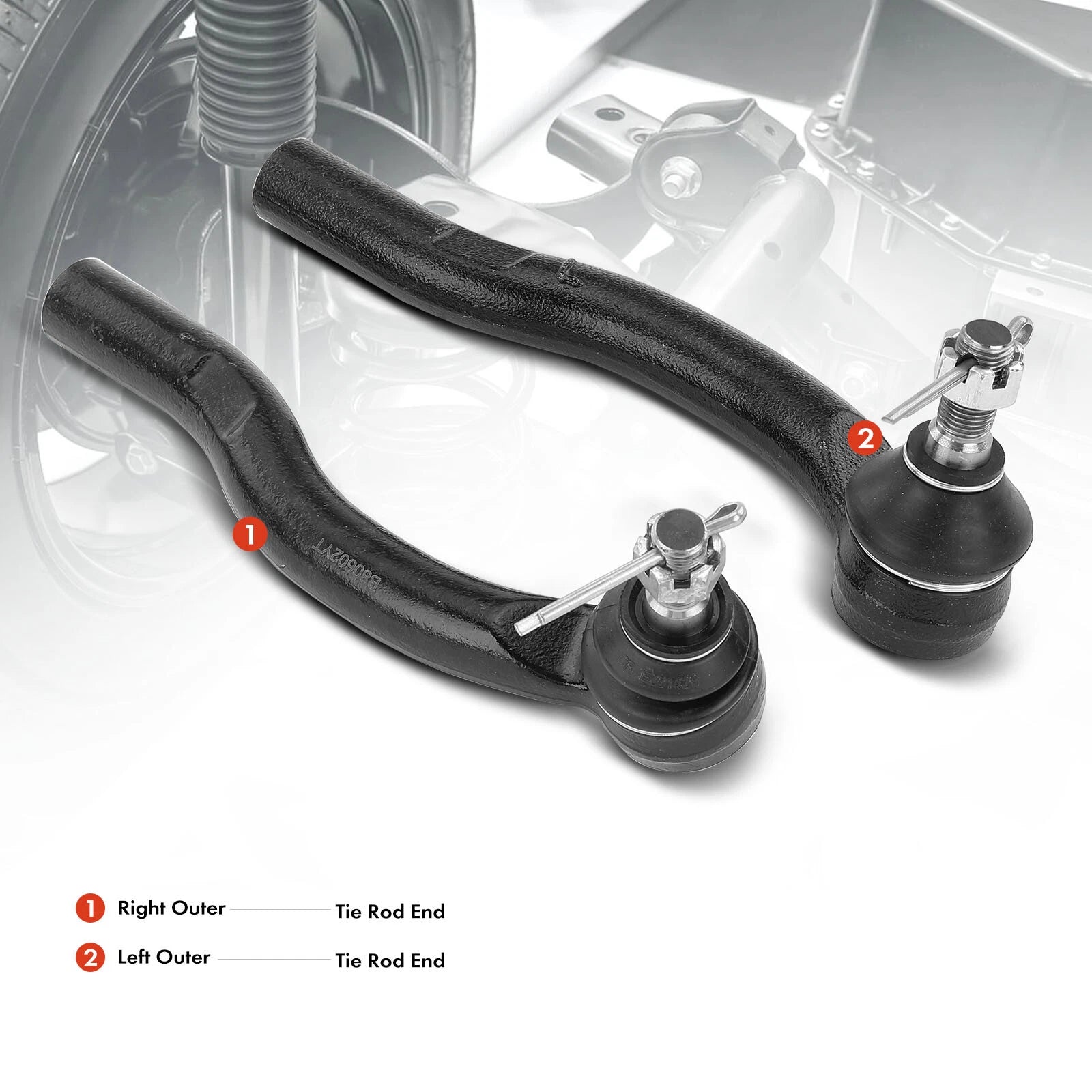 2x Outer Tie Rod End for Toyota Camry Avalon Lexus (2004-2012)