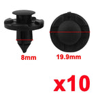 50 Pcs Door Trim Plastic Rivets Fastener for Nissan 
