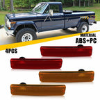 Set of 4 Side Marker Light Housing for Jeep Cherokee SJ Wagoneer CJ5 (1974–1983)
