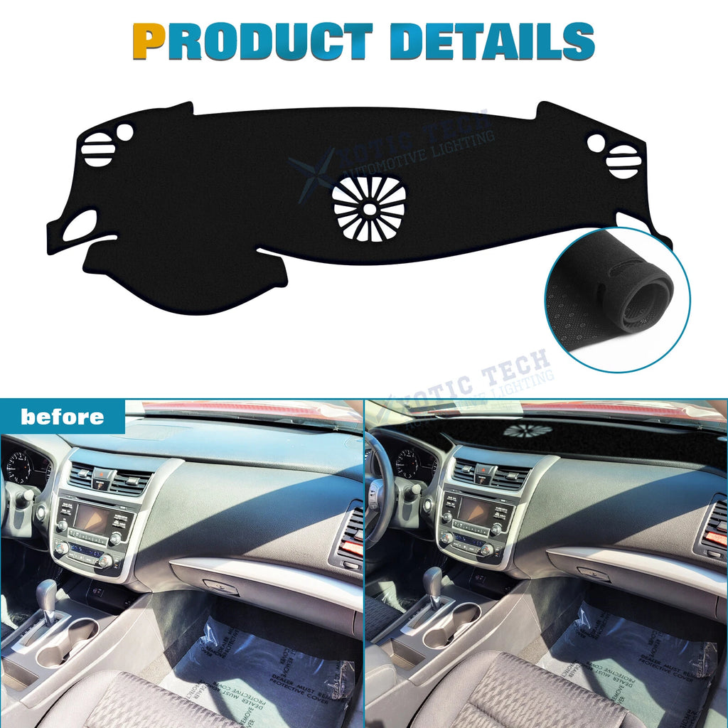 Center Dash Pad Sunshield Protector for Nissan Altima Rogue Sentra (2019-2024)