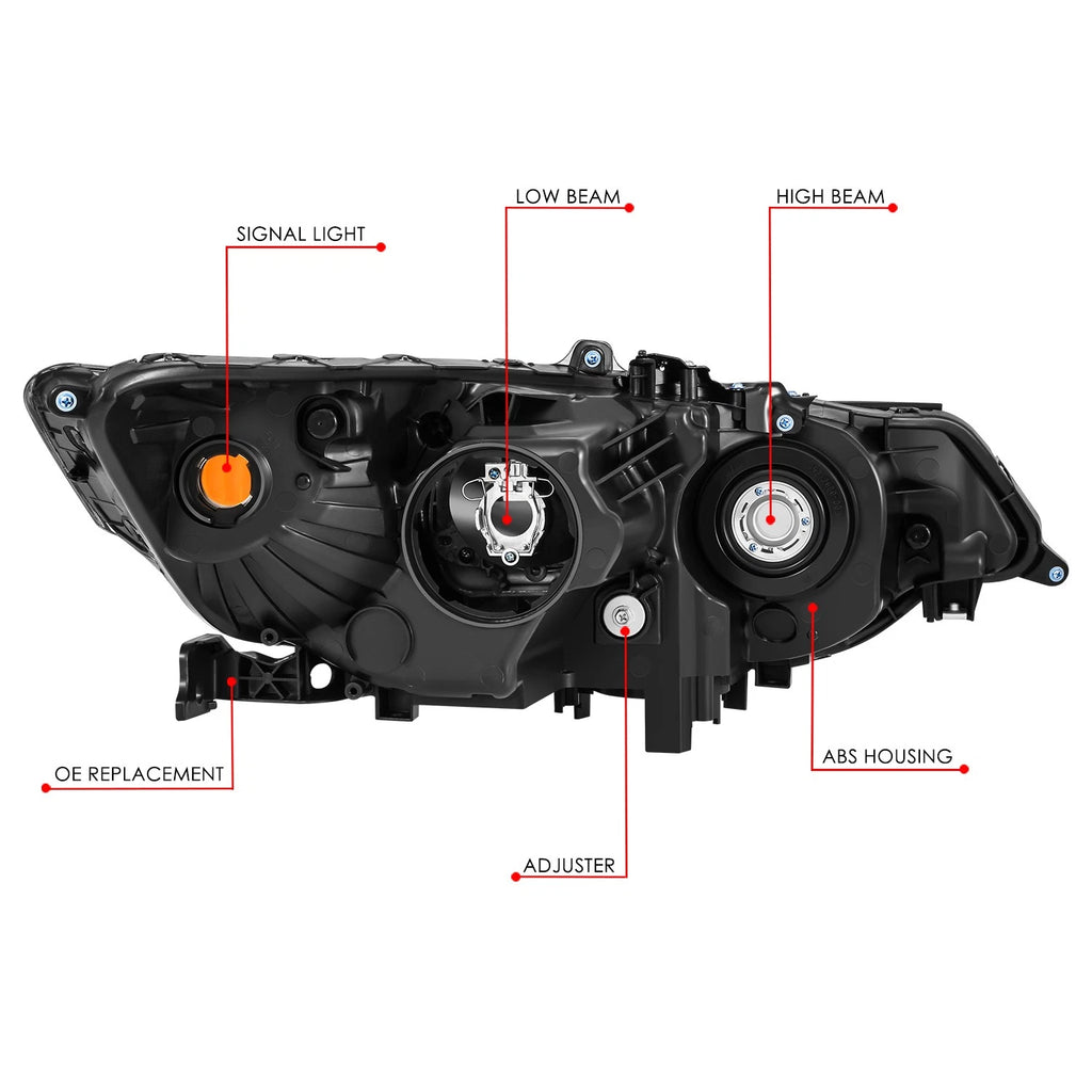 Left Driver Side HID Projector Headlight for Acura TSX (2009–2014)