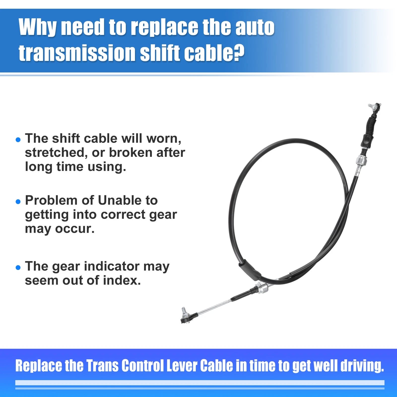Auto Transmission Gear Shift Cable No. 3382006071 for Toyota Camry (1997–2001)