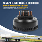 Brake Drum for Trailer Axle (10,000 lb) (12-1/4 x 3-3/8)