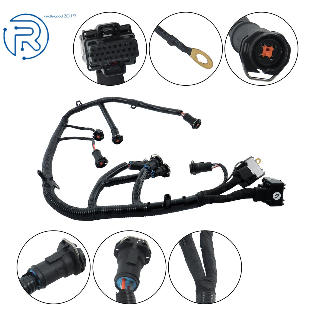 Powerstroke FICM Fuel Injector Module Wiring Harness for Super Duty 6.0L (2003–2007)