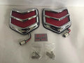 LED Tail Lights Original Style with Bezels for 1940 Ford Passenger Car (12V)