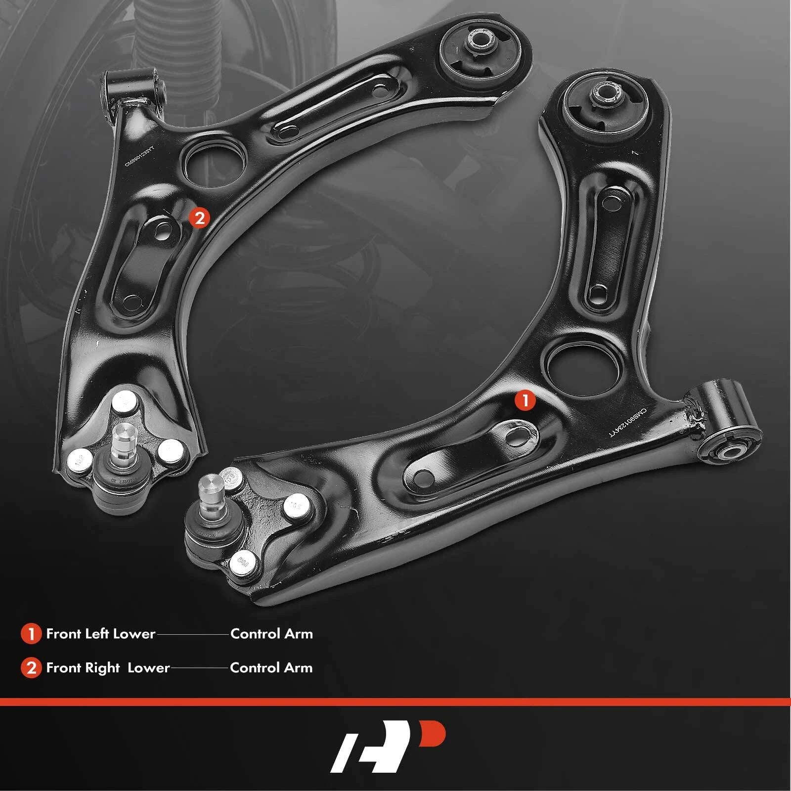 2X Front Lower Control Arm with Ball Joint for Hyundai Sonata (2011-2019)