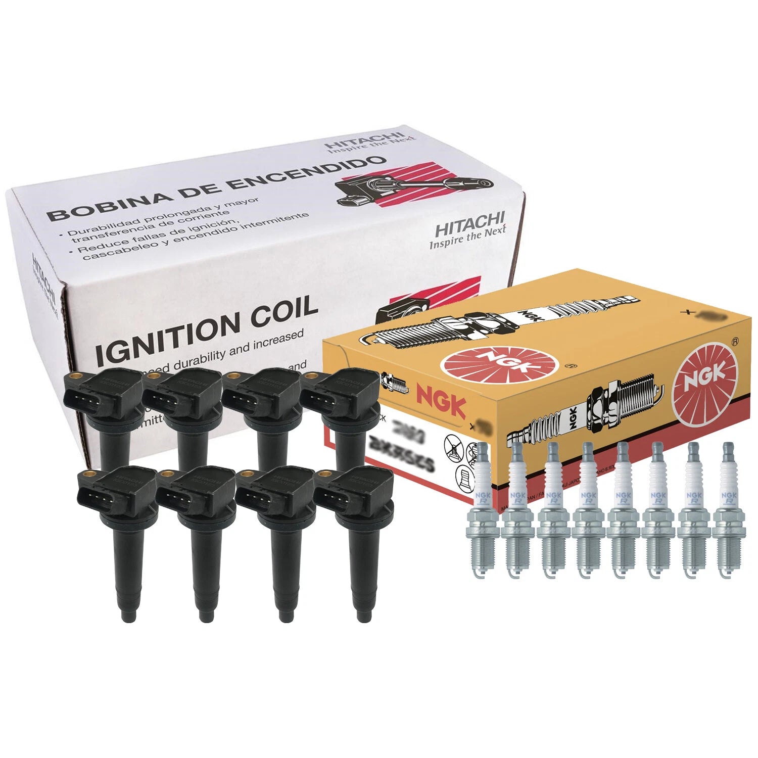 Set of 8 Ignition Coils & Spark Plugs for Lexus Toyota