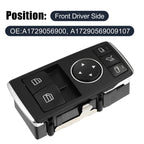 Driver Side Power Window Switch A1729056900 for Mercedes W204 C250 C350 (2011–2013)