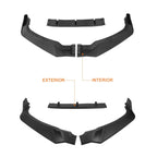 Honeycomb Mesh Front Lower Bumper Grille Frame with LED Ring for Ford Mustang (2015–2017)