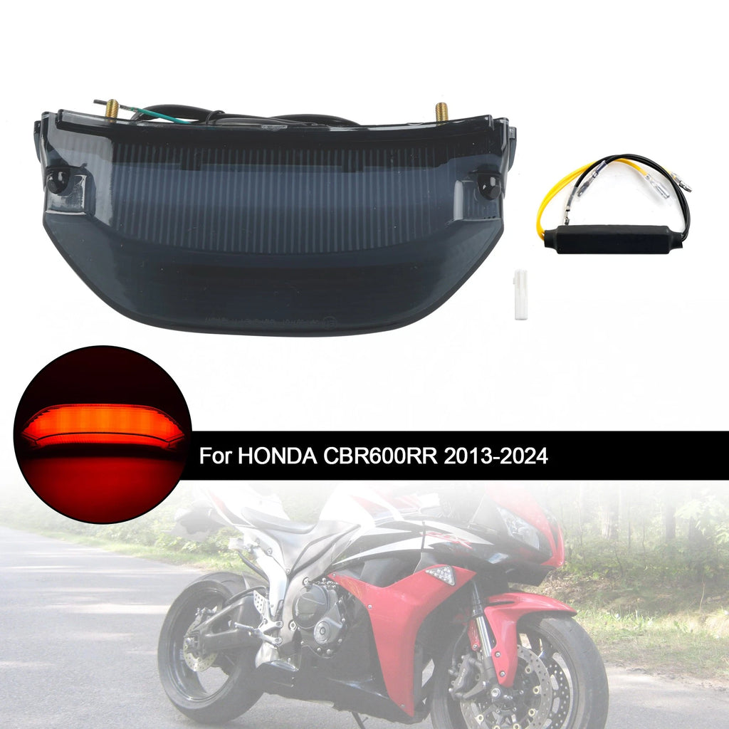 LED Rear Tail Brake Turn Signals for Honda CBR600RR (2013–2024) Black