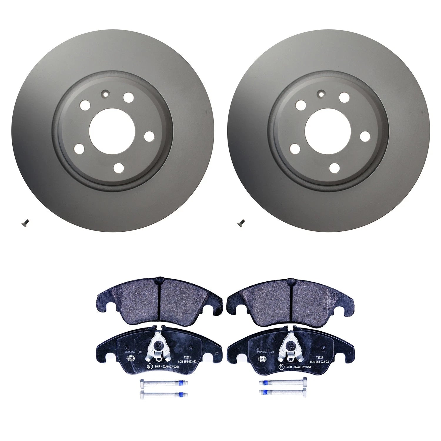 Front Rotors & Low-Met Disc Brake Pad Kit for Audi A6 Quattro, Q5 (2012–2018)